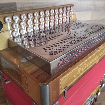 Heligonka (harmonika, akordeon) Hlaváček, TOP stav