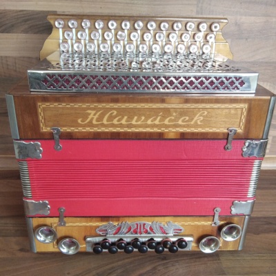 Heligonka (harmonika, akordeon) Hlaváček, TOP stav