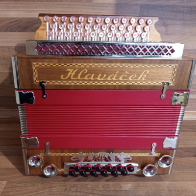 Heligonka (harmonika, akordeon) Hlaváček, TOP stav