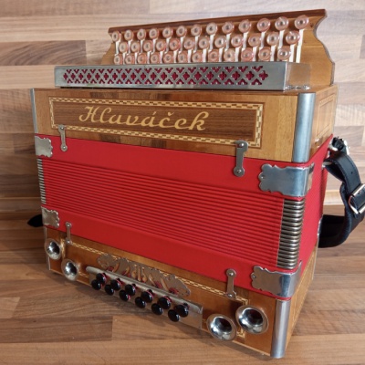 Heligonka (harmonika,akordeon) Hlaváček v TOP stavu