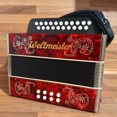 Heligonka (harmonika,akordeon) Weltmeister C-F, NOVÁ