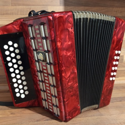 Heligonka (harmonika,akordeon) Weltmeister Meteor G-C-F