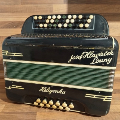 Heligonka (harmonika,akordeon) Hlaváček Louny, GCF