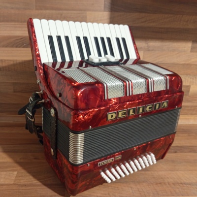 Akordeon (harmonika, heligonka) Delicia Junior,jak NOVÝ