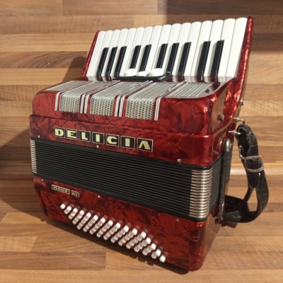 Akordeon (harmonika, heligonka) Delicia Junior,jak NOVÝ